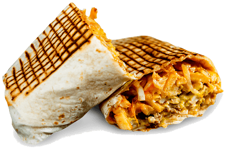 French tacos du Marmara, garni et grillé